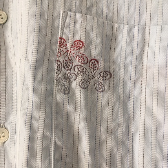 Comme Des Garcons Embroidered Cotton Shirt M - Picture 6 of 6